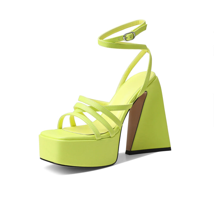 Femme Strappy Plattform Højhælede Sandaler Stilla