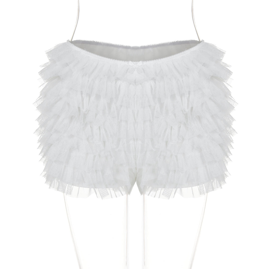 Dame Ruffles Shorts med flydende snit Stilla