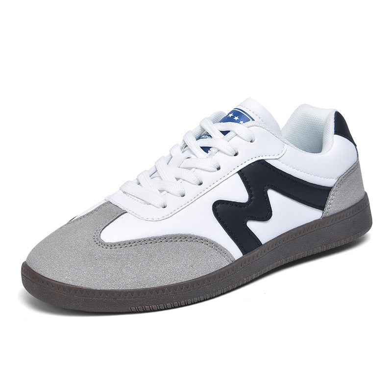 Unisex nan urbaner Tennis-Sneaker med velourslæder-overlays, polstret hælkant og vulkaniseret gummisål Skovae