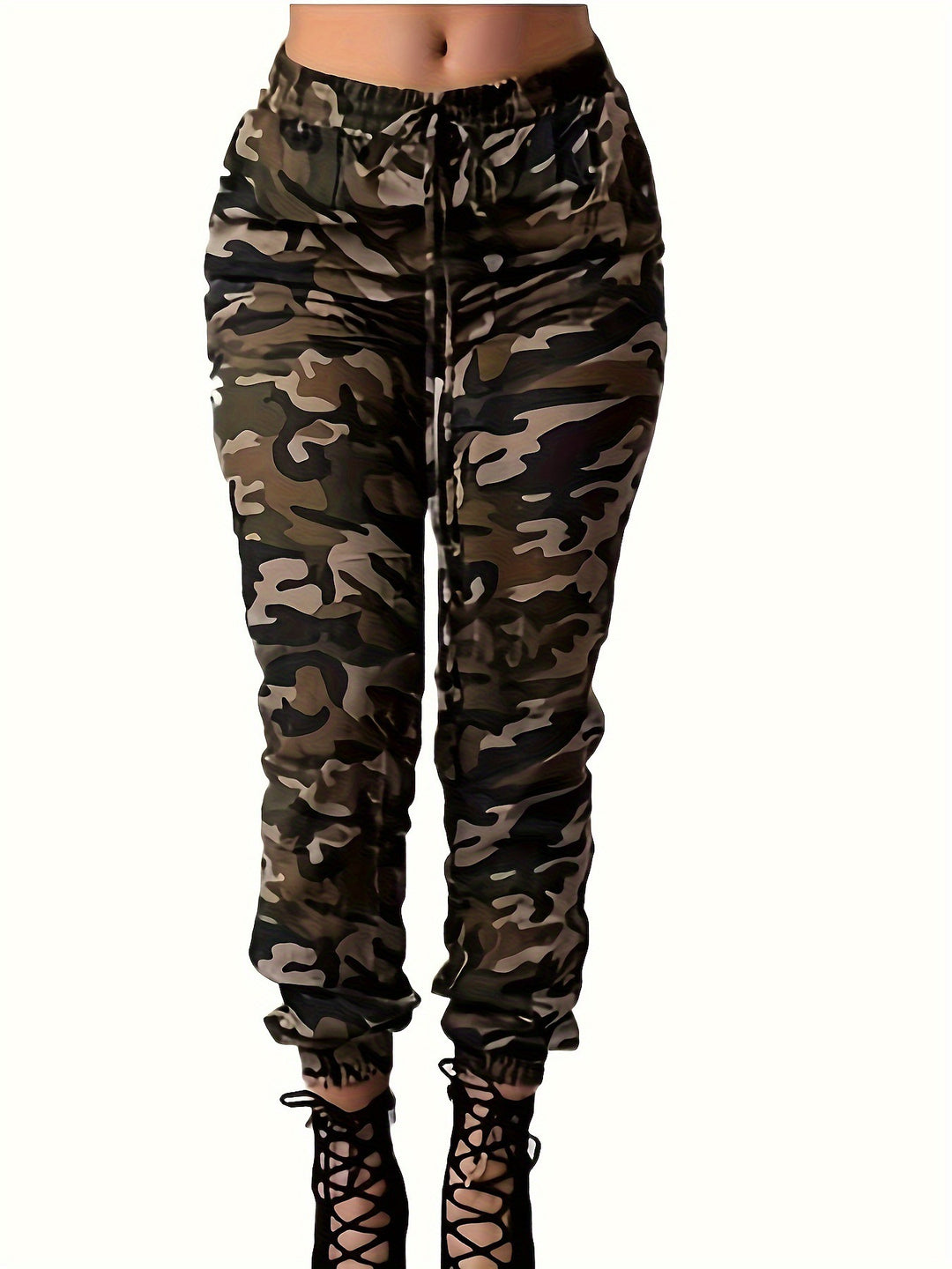 Dame joggingbukser med camouflagemønster Stilla