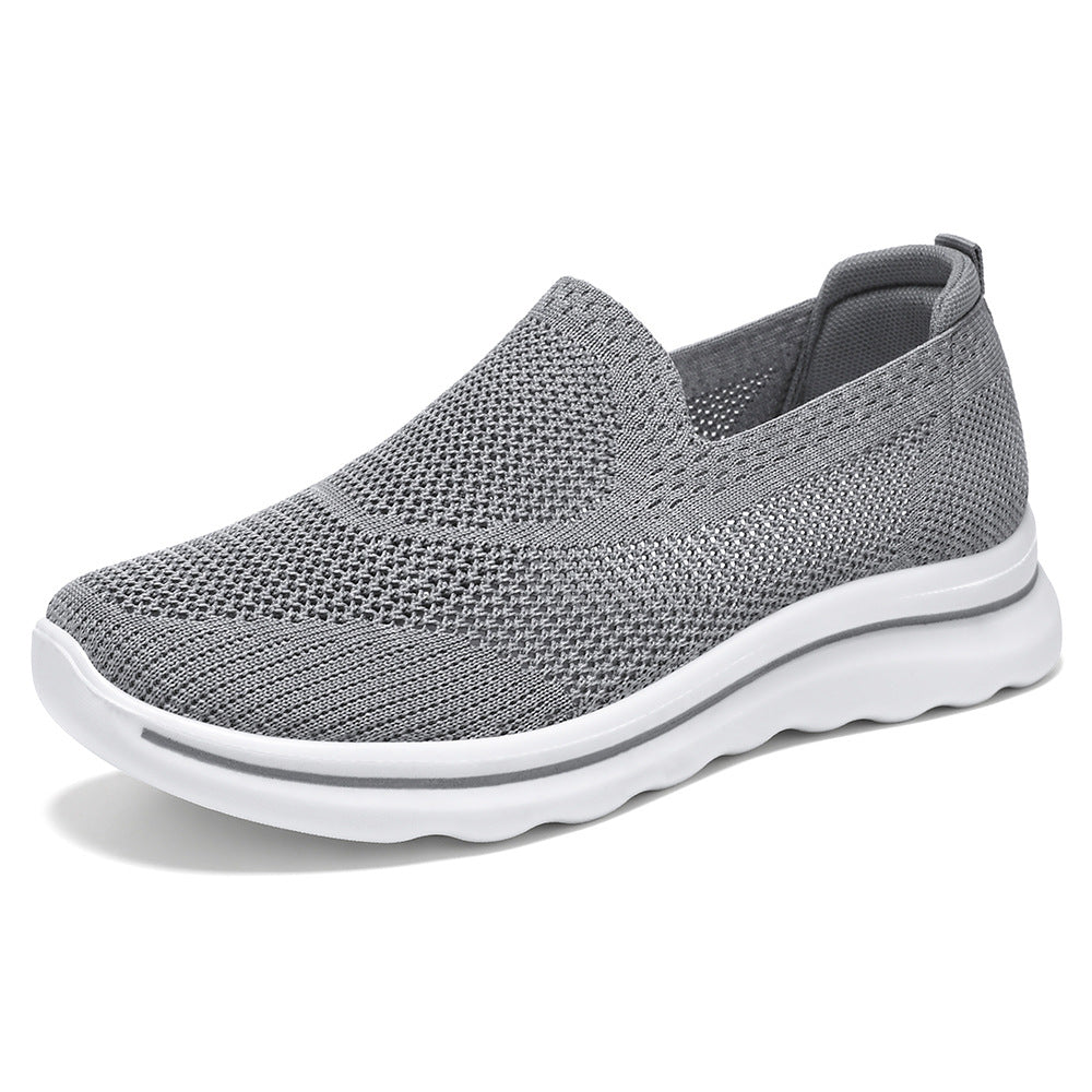 Femme Letvæg Slip-On Sport Sneakers med åndbart strikkemateriale og stødabsorberende sål Stilla