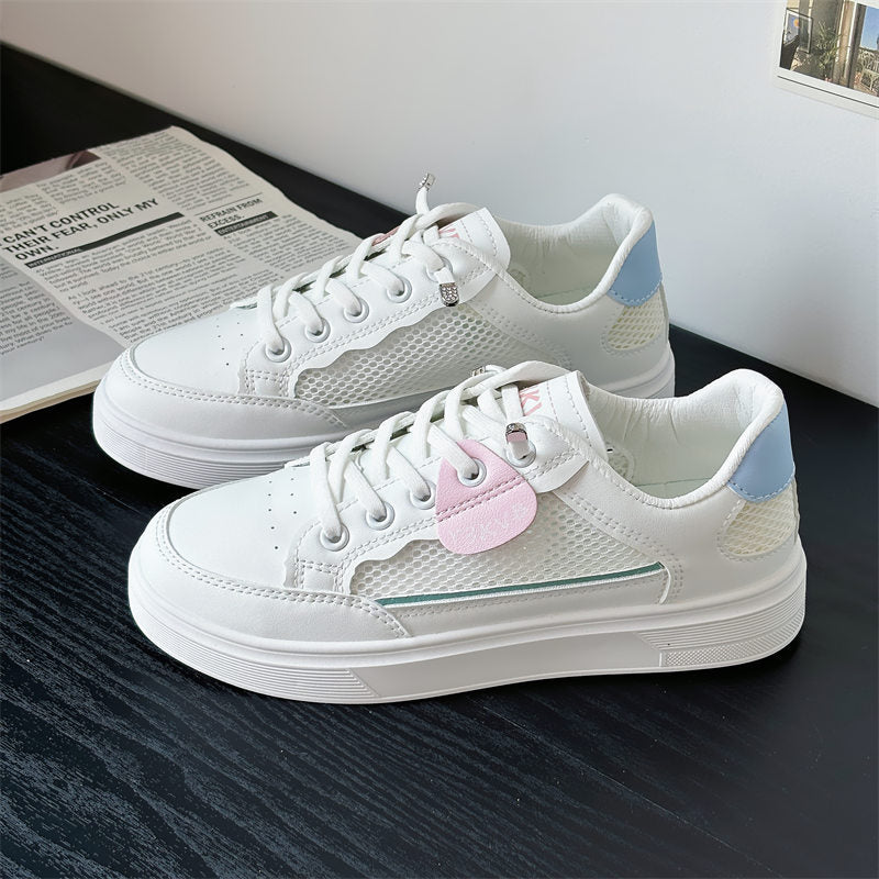 Dame Sporty Fritids-sneakers med åndbar netstruktur og komfortabel dæmpning Stilla