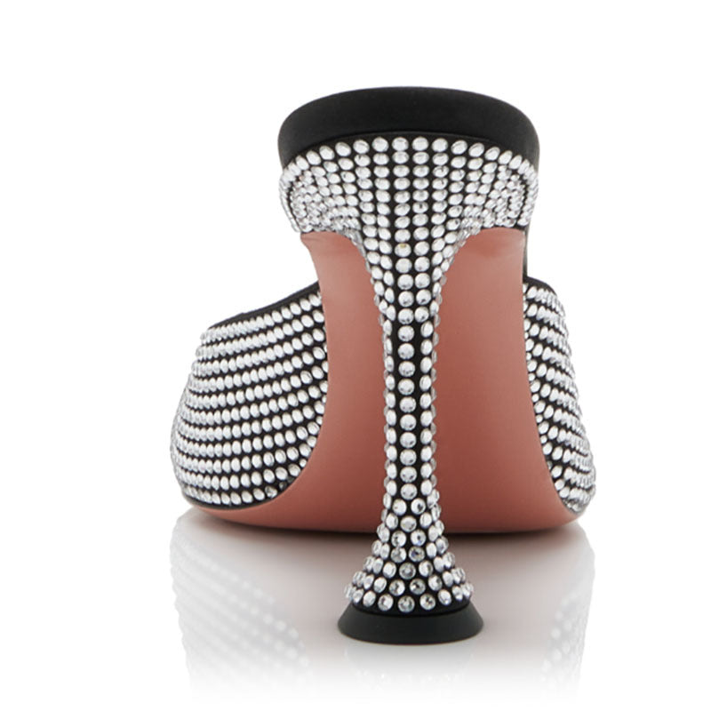 Femme Strass-besatte Slide-Mules Stilla