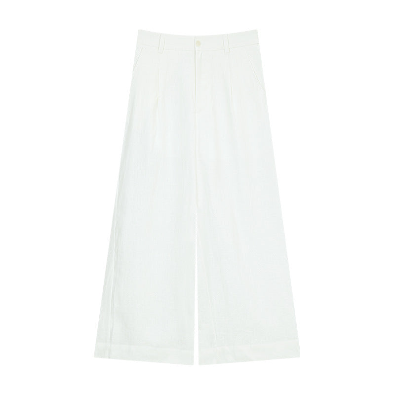 Dame vidde linned-culotte med høje foldninger og elegante stiklommer Stilla