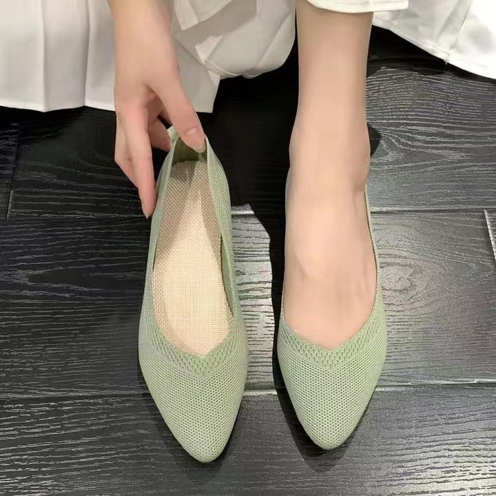 Damer Åndbare Strikspitze Ballerinas Stilla