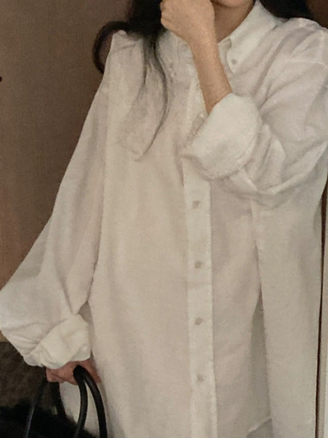 Dame Oversized Skjorte med elegante detaljer Stilla