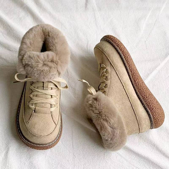 Dame Varmfutter Sneakers med Fleece-krave og skridsikker sål Stilla