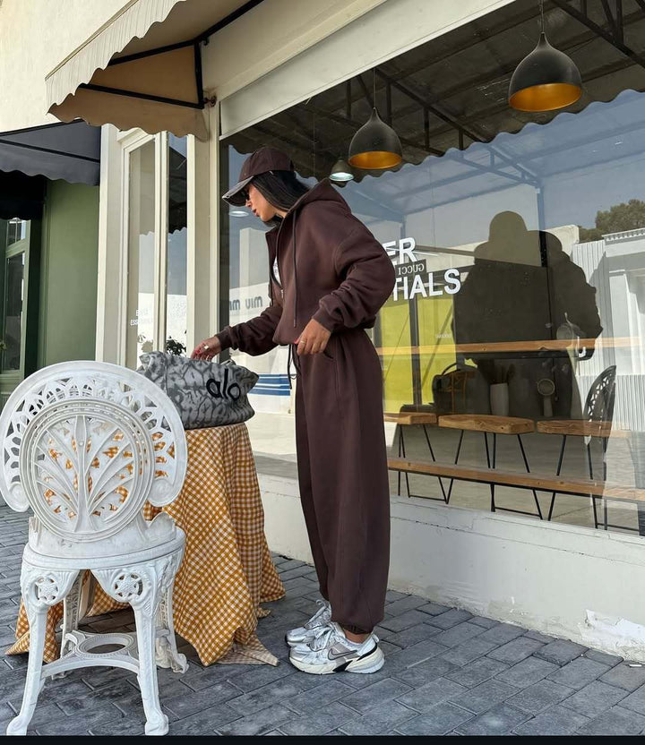 Dame Fleece Jumpsuit med Lynlås og Praktiske Lommer