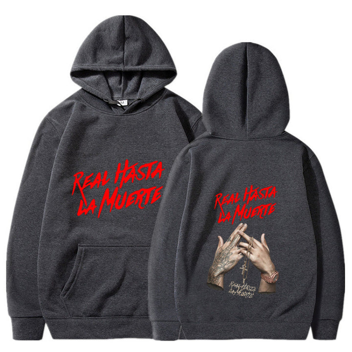 Kvinders hoodie med iøjnefaldende bogstaver i urban stil Skovae