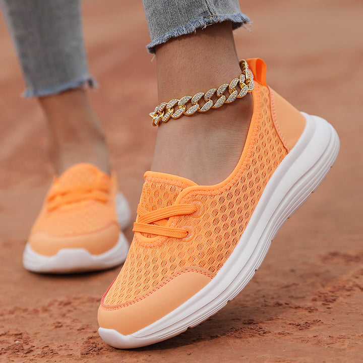 Dame nan åndbar slip-on sneakers med viskoelastisk indlægssål og skridsikker sål Skovae