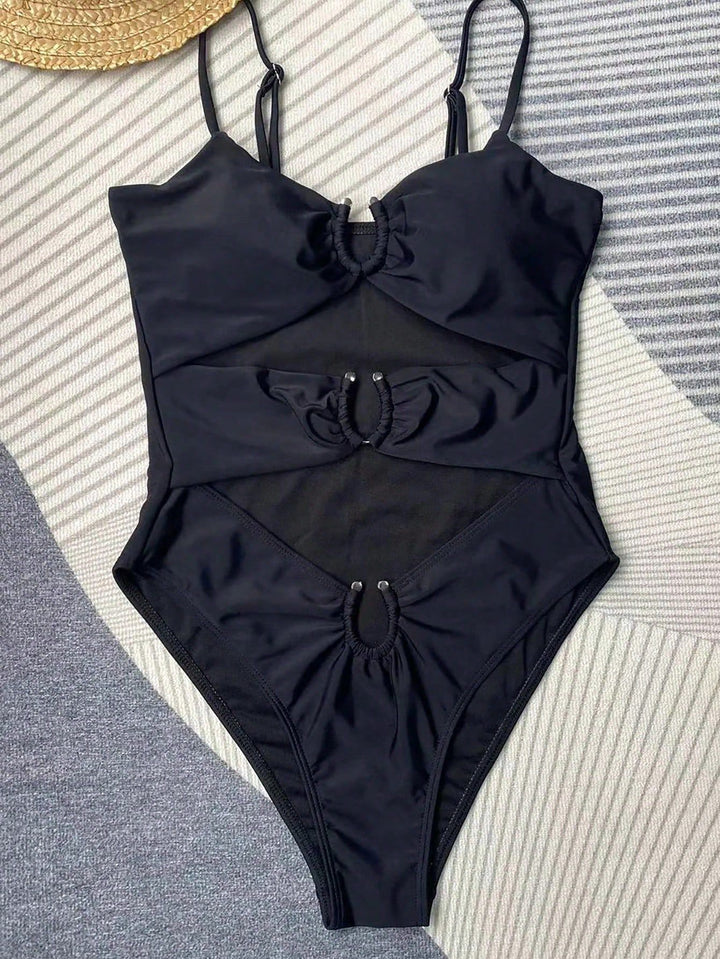 Dame Rynk Mesh Cut-Out Én-delt Badedragt Stilla