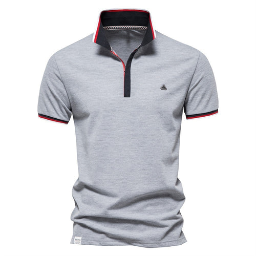 Herre polo t-shirt med ultramoderne krave og kontrasterende accenter Stilla