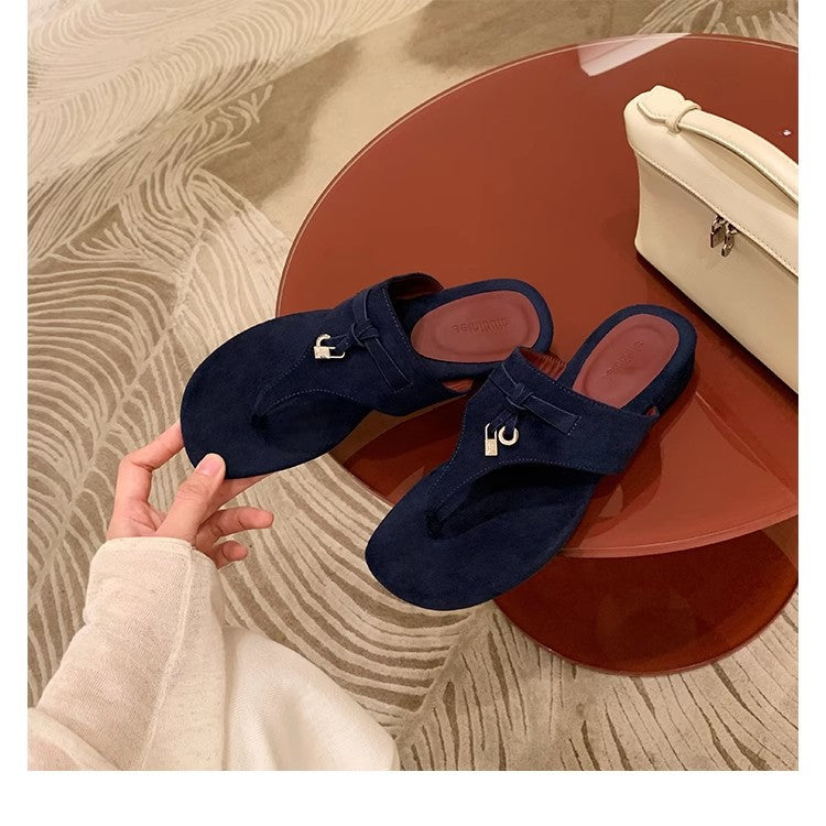 Dame Zehentrenner-sandaler med komfortabelt fodseng og elegant design Stilla