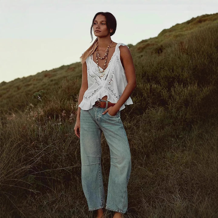 Dame Relaxed Fit Jeans med afslappet design Stilla