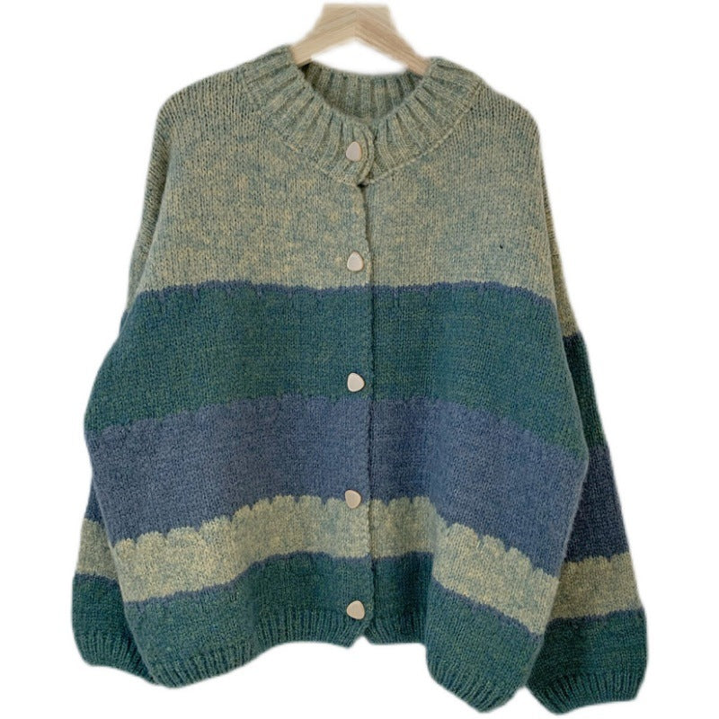 Kvinders fashionable strikket cardigan med mønsterdesign Stilla