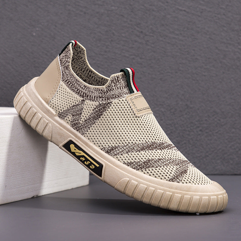 Herrer Bekvemme Fritidssneakers med elastisk overdel og skridsikker sål Stilla