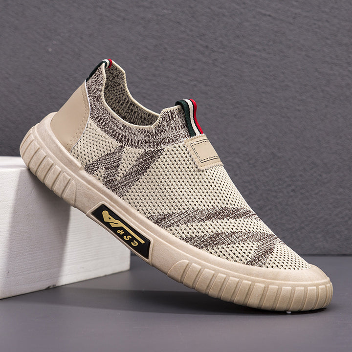 Herrer Bekvemme Fritidssneakers med elastisk overdel og skridsikker sål Stilla