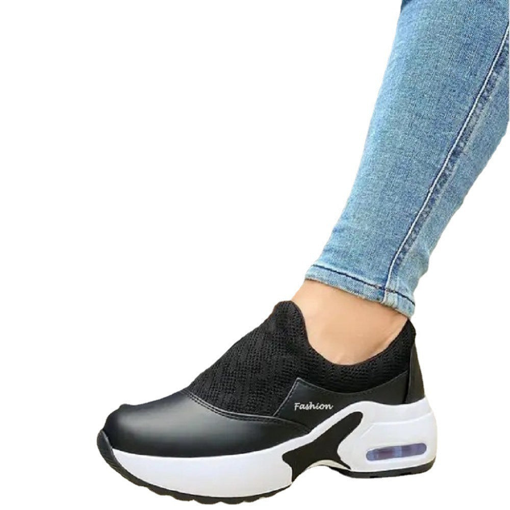 Dame mode Slip-On Sneakers med åndbart overmateriale og dæmpende sål Stilla