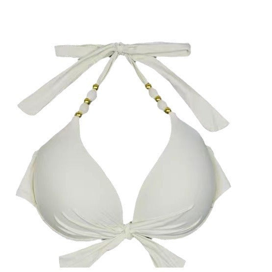 Dame Triangel-Bikini med legende bindedesign og elegant mønster Skovae