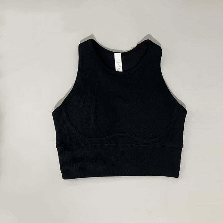Dame Sports Bustier med åndbart ribstof og støttende design Stilla