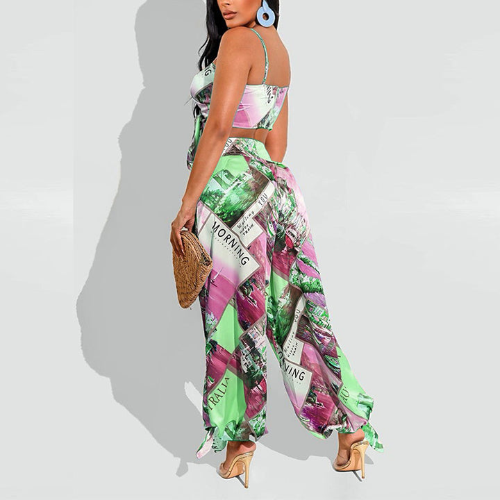 Dame To-delt Sommer Outfit med maksimal komfort og trendy print Stilla