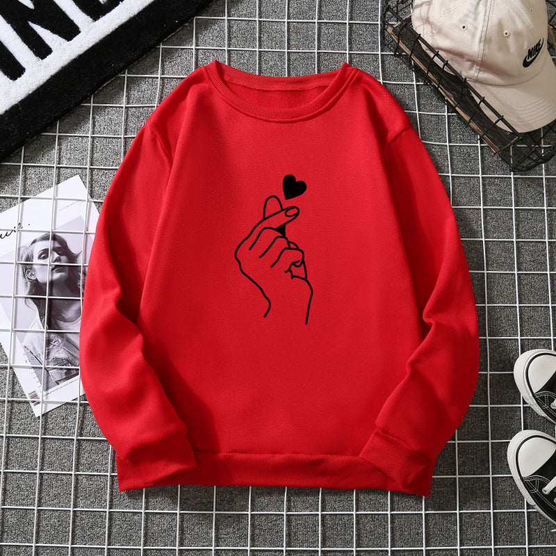Kvinders sweatshirt med kreativ håndtegnet motiv og blødt indvendigt foer Stilla