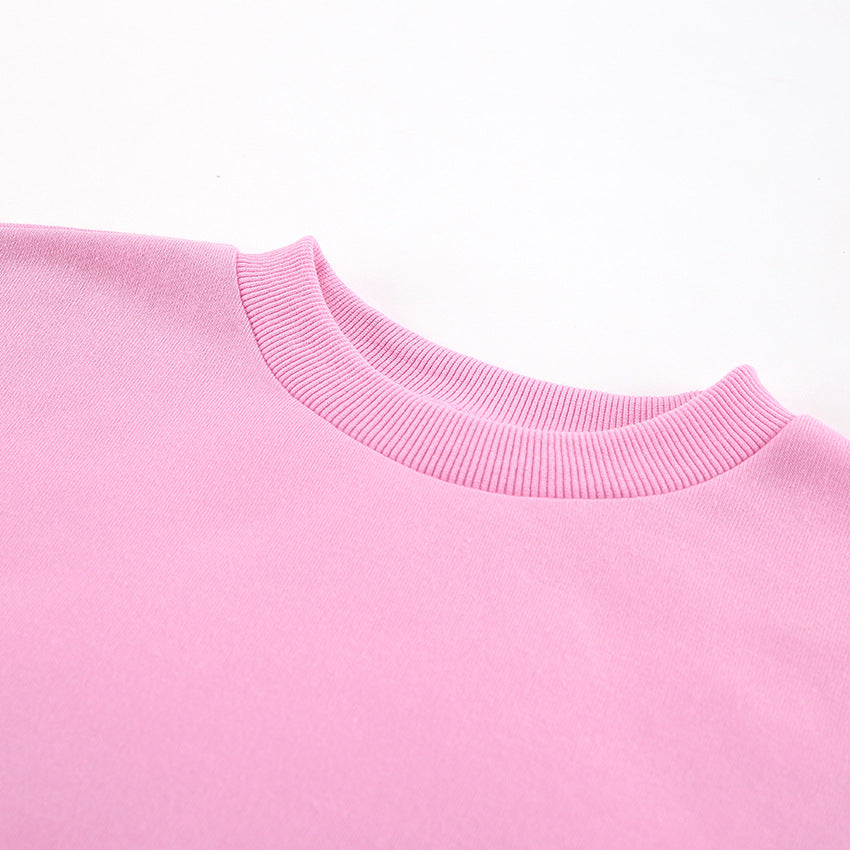 Dame Sporty Sweatshirt- og Shorts-Sæt med hyggeligt materiale Stilla