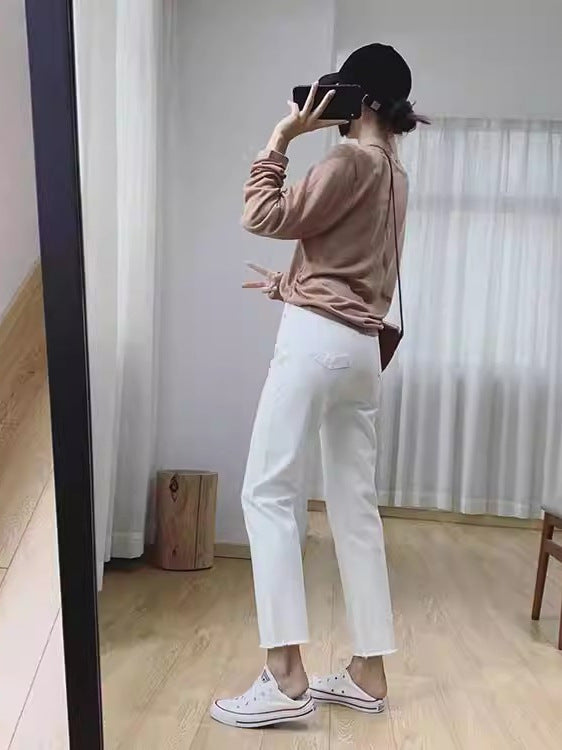 Dame moderne tilpasselige jeans Stilla