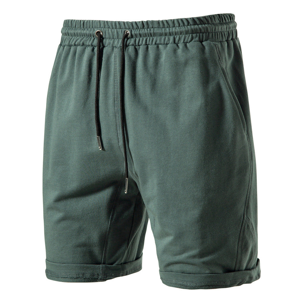 Herre fritidsshorts lavet af åndbart bomuldsblanding med elastisk talje og snor Stilla