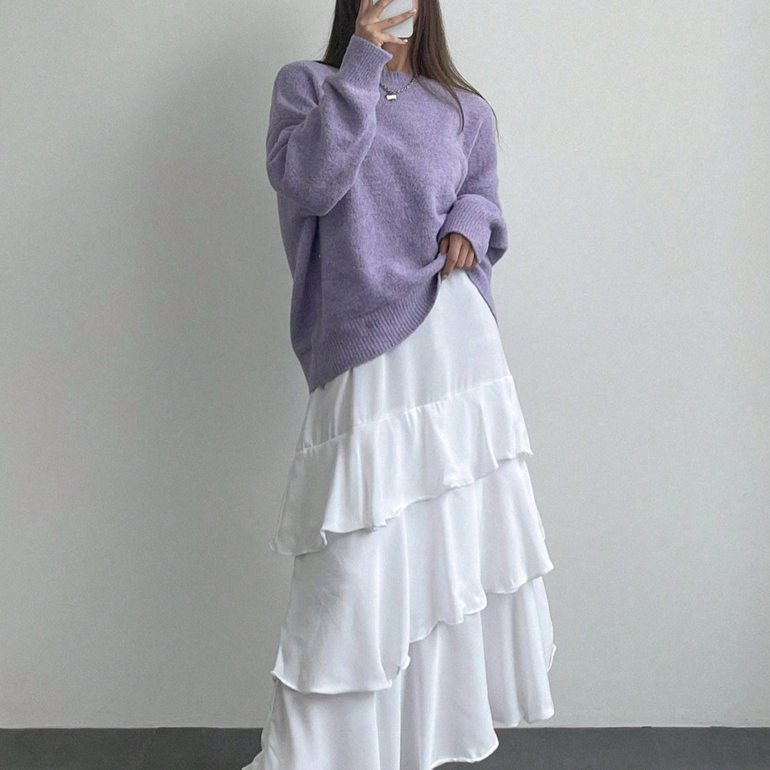 Kvinder Casual Sweater med blødt tekstureret materiale og elegant snit Stilla