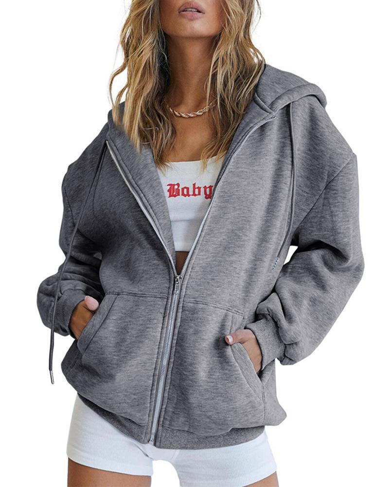 Kvinder Oversized Hoodie Jakke Skovae