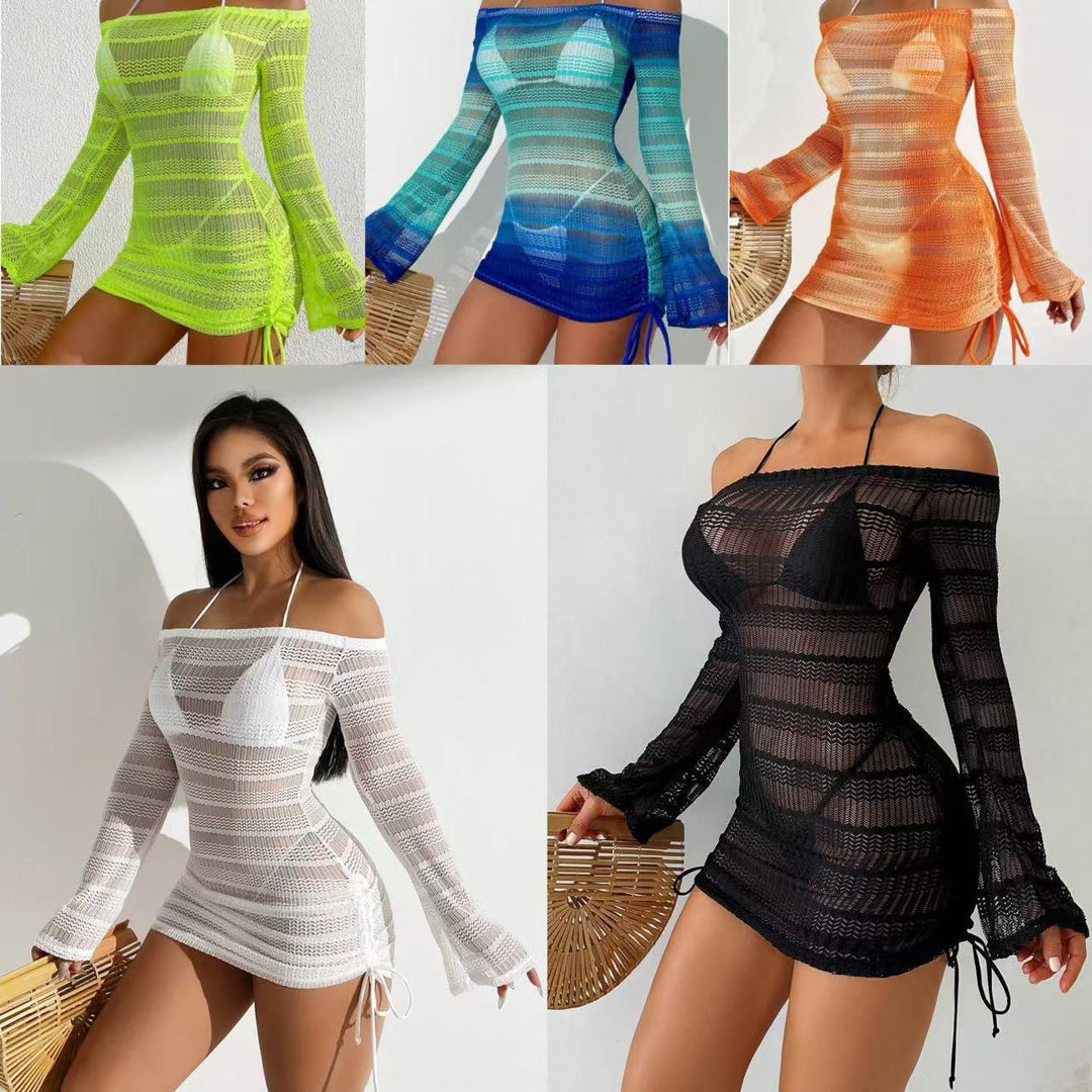 Dame Off-Shoulder Strandkjole Skovae