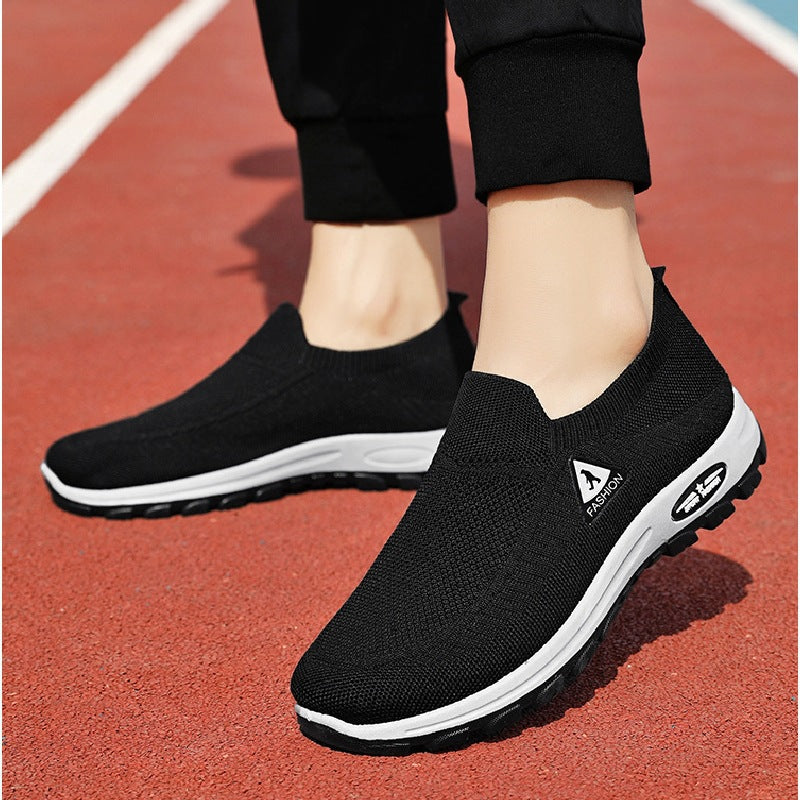 Femme Let Slip-On Sport Sneakers med Åndbart Strikdesign Stilla