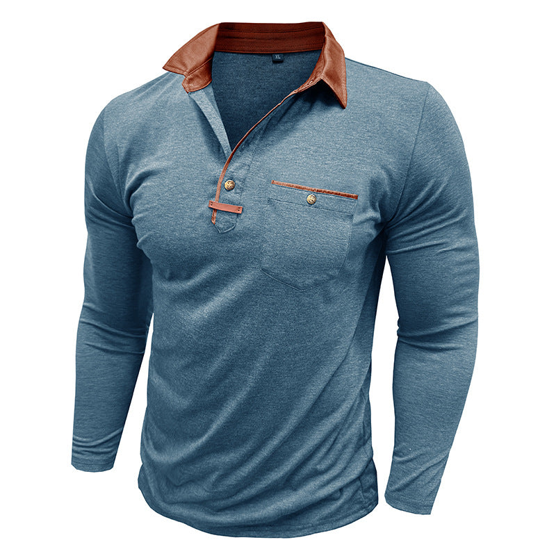 Herre Langærmet Polo T-shirt Stilla