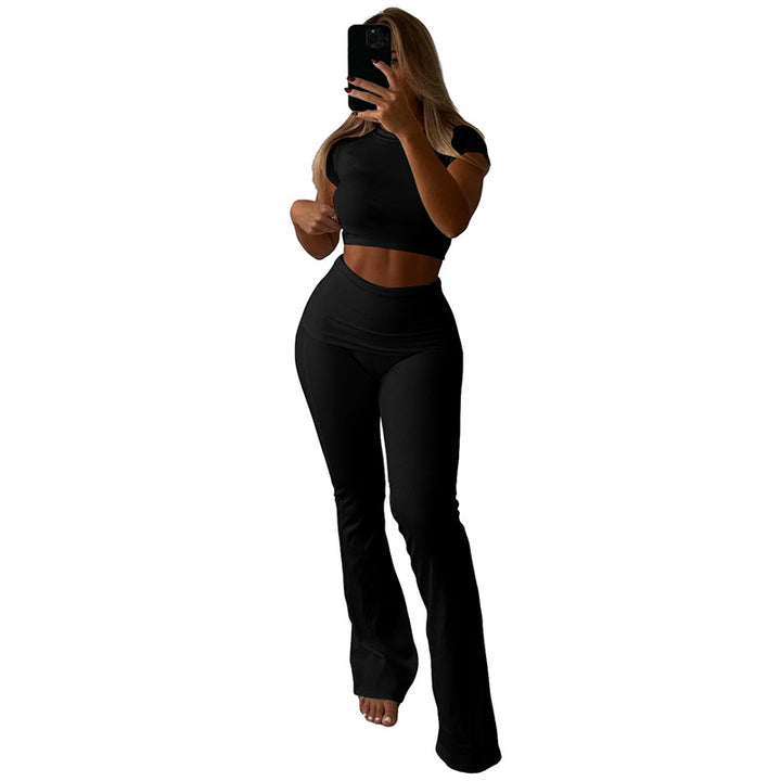 Dame Sporty top med højt skårede leggings Stilla