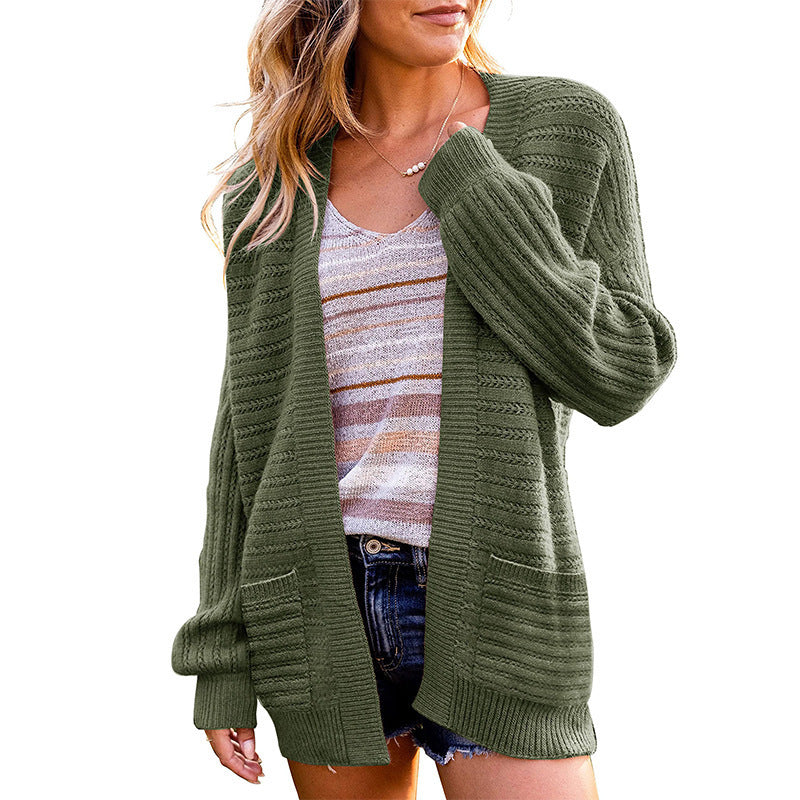 Kvindernes cardigan med tekstureret design og åben front Stilla