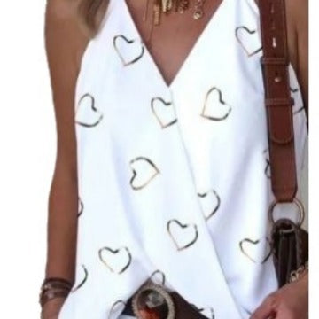 Dame Stilet Paillet-belagt V-hals Tanktop Stilla