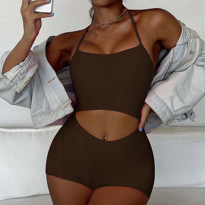 Damer sporty bikinisæt med høj talje og cut-out-design Stilla