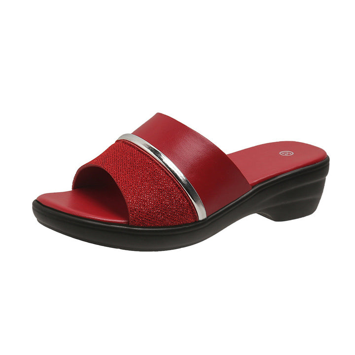 Dame Wedge-sandaler med elegant metaldekoration og komfortabel sål Stilla