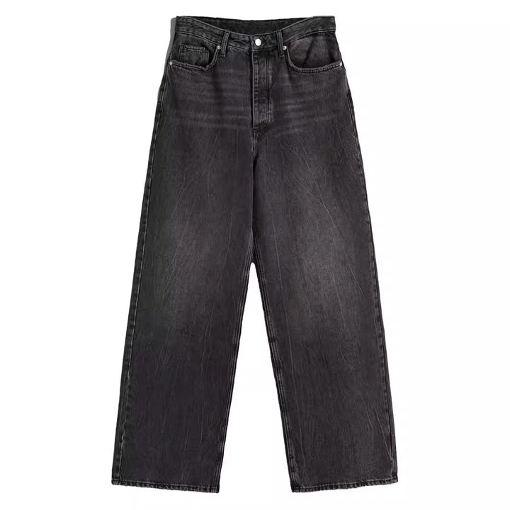 Dame afslappede brede jeans i urban stil Skovae