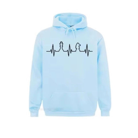Kvinders Hoodie med Kreativt Skakmotiv Skovae