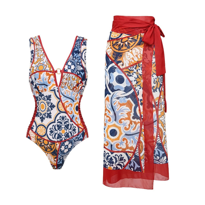 Damer badeshorts med elegant indpakningsbuks Skovae