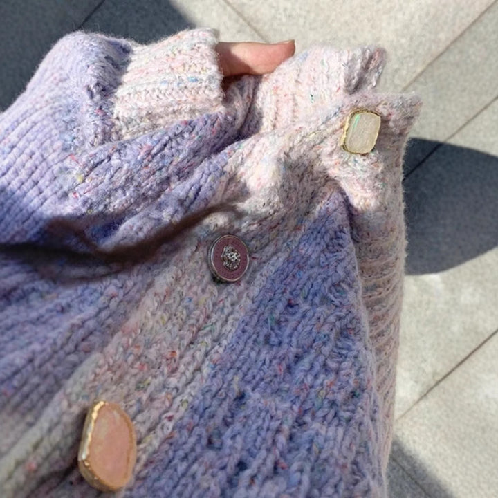 Kvinders hyggelige cardigan med knapdetaljer Stilla