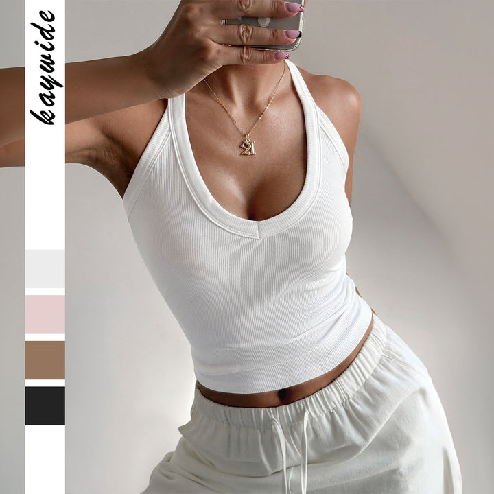 Dame Sporty Top med moderigtigt Bicolor-design Skovae