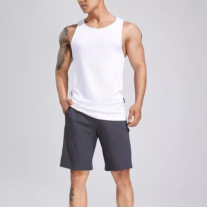 Dame Sporty Tanktop i let ribbet materiale Stilla