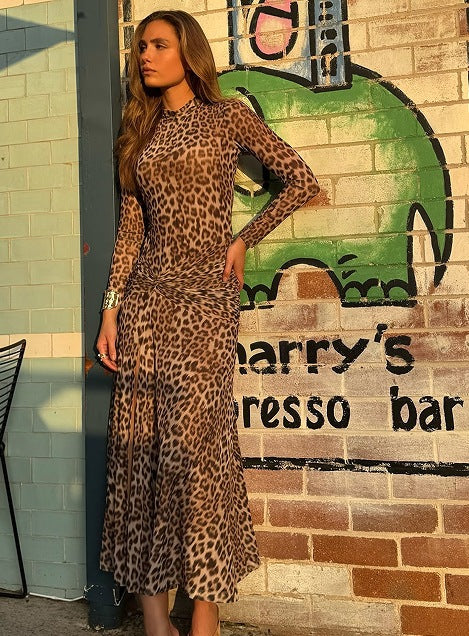 Femme Chic Langærmet Maxi Kjole Stilla
