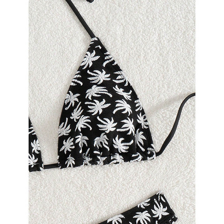 Dame Triangel-Bikini med floral Palma-design Skovae