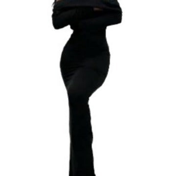 Dame Off-Shoulder Bodycon Maxikjole Stilla