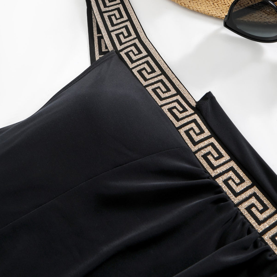 Dame elegant one-piece badedragt med raffinerede cut-out-detaljer Skovae