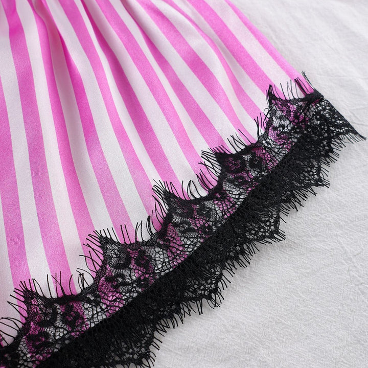 Femme Elegante Satin Cami og Shorts Sæt Stilla
